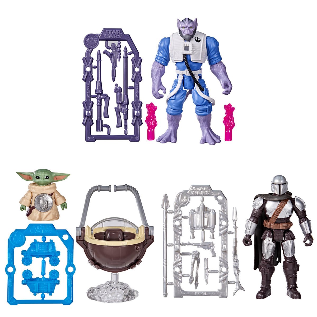 Star Wars ActionVerse Movie 4 1/2-Inch Figures Wave 1 Set