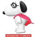Peanuts Snoopy Masked Superman Vinyl Head FigureKey 4 1/2-Inch Moveable Plush