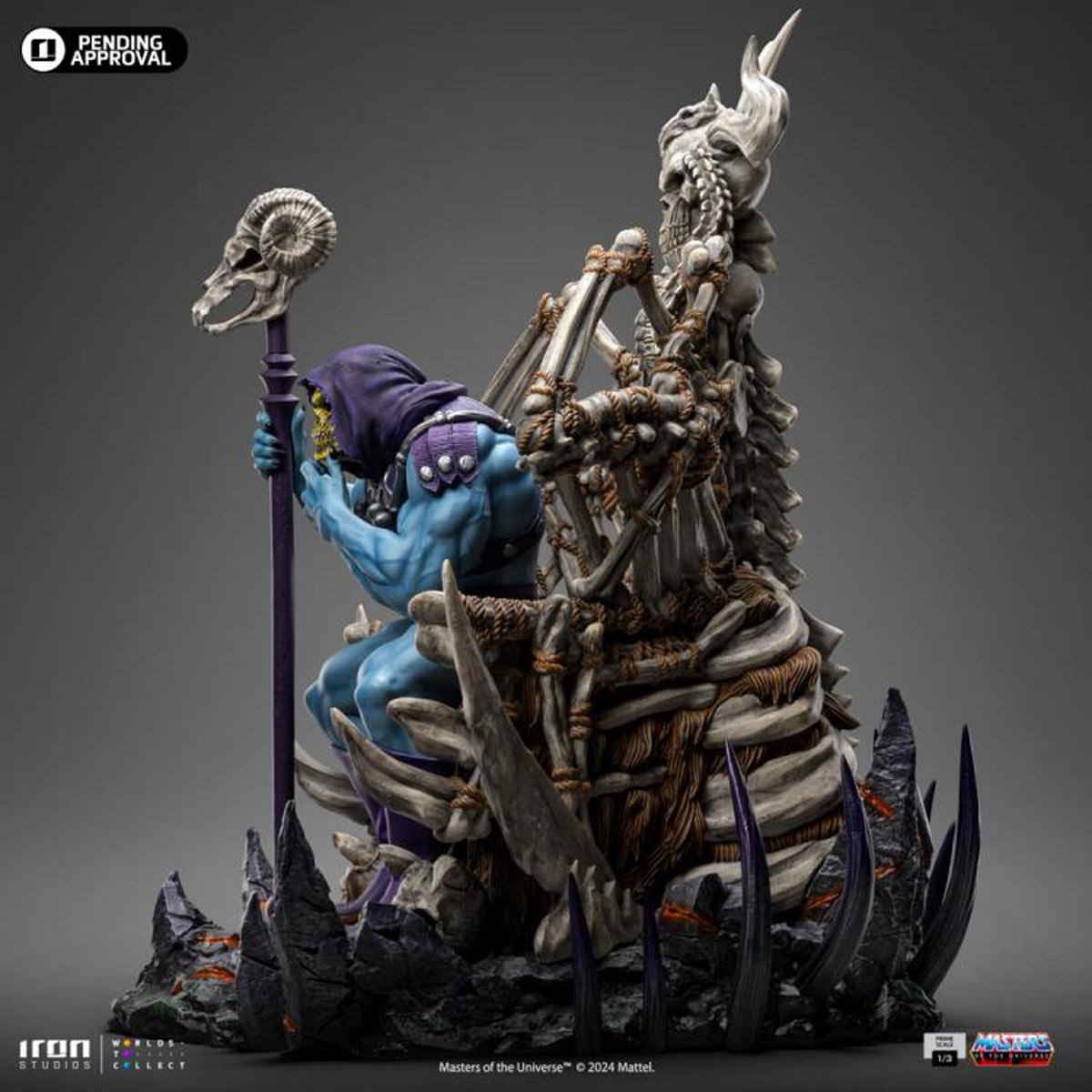 Masters of the Universe Skeletor on Throne 1:3 Prime 10th Anniversary Scale Limited Edition Statue