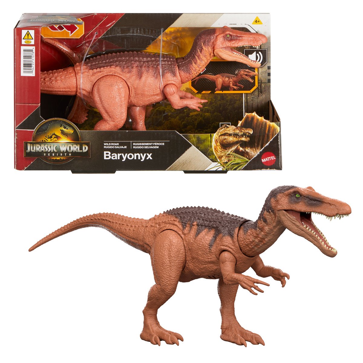 Jurassic World Wild Roar Baryonyx Action Figure