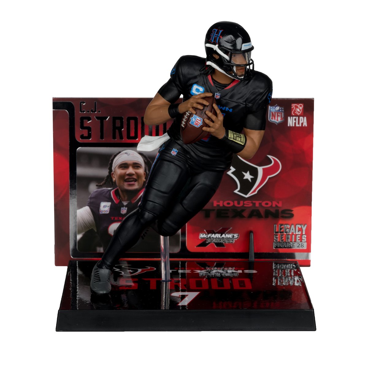 NFL SportsPicks 2025 Houston Texans C.J. Stroud Alternate Jersey 7-Inch Scale Posed Figure