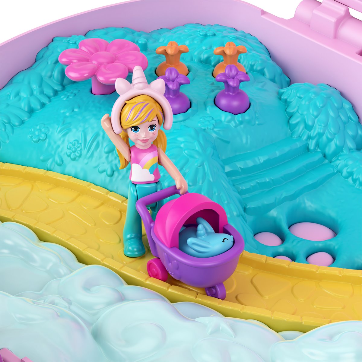 Polly Pocket 2-In-1 Bunny Fun Compact Playset