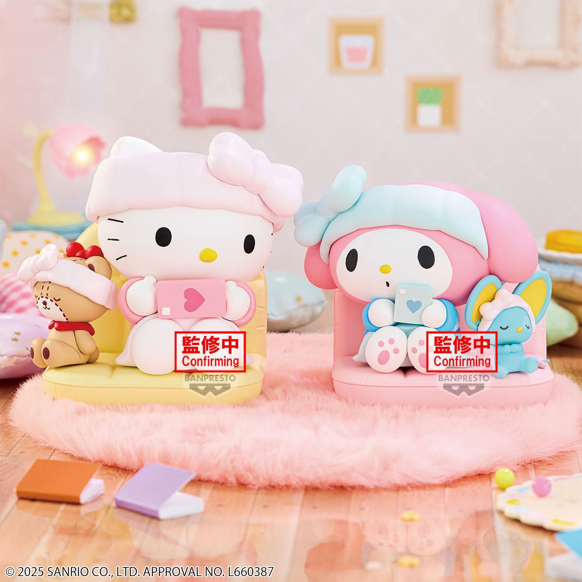 Sanrio My Melody Nakayoshi Memories Relaxing Time at Home Statue