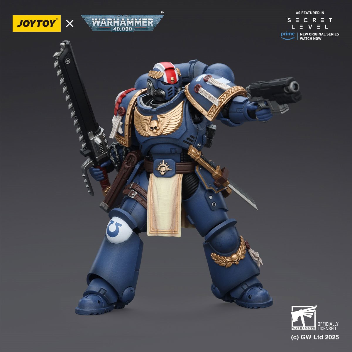 Joy Toy Warhammer 40,000 Ultramarines Titus with Laurels of Victory 1:18 Scale Action Figure