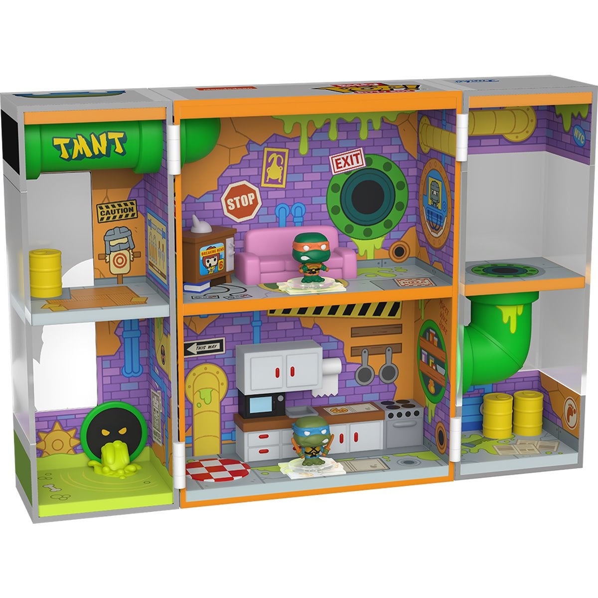 Teenage Mutant Ninja Turtles Sewer Lair Funko Bitty Pop! Box Playset