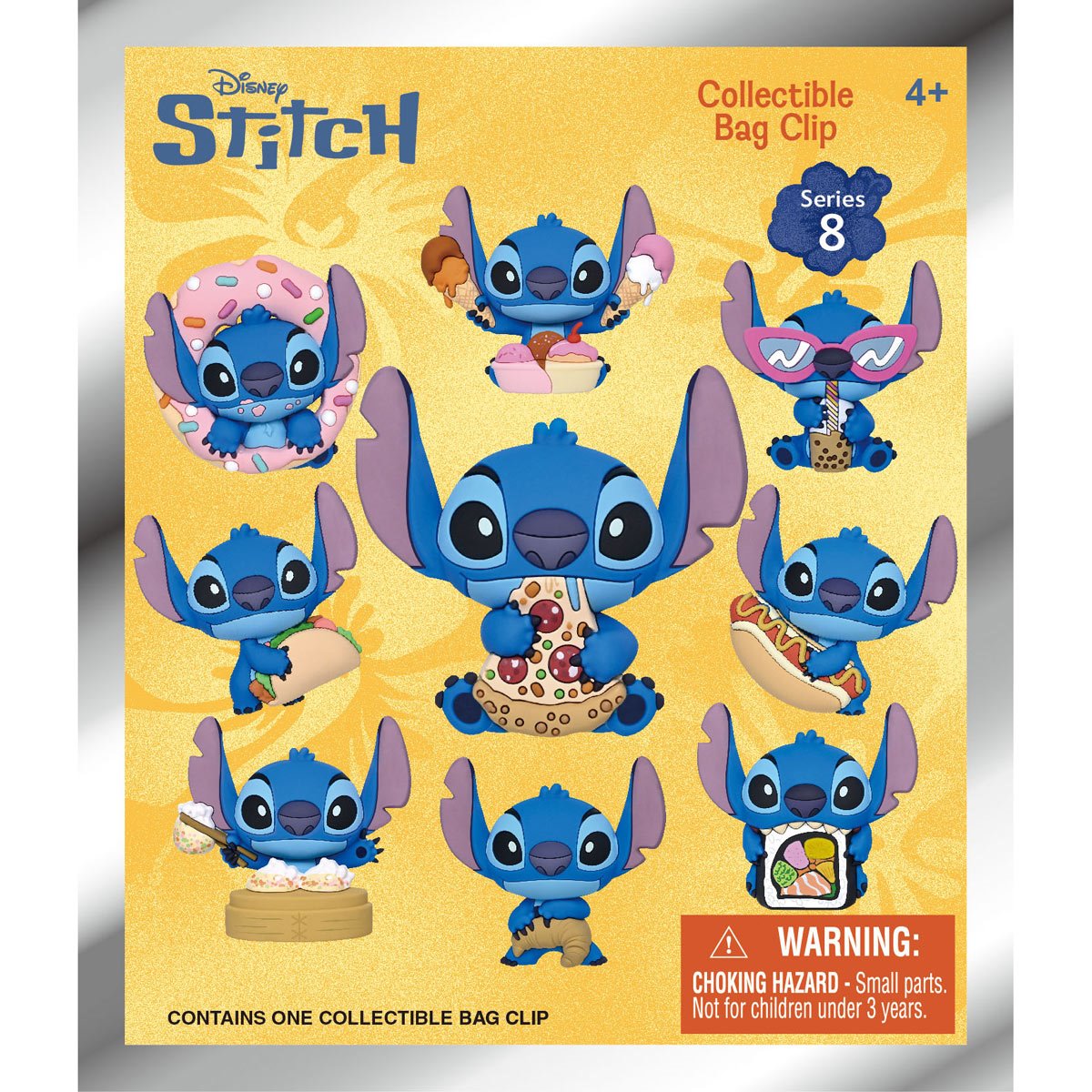 Lilo & Stitch Stitch Series 8 3D Foam Bag Clip Display Case of 24