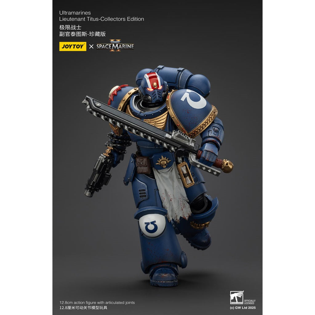 Joy Toy Warhammer Space Marine II Ultramarines Lieutenant Titus Collectors Edition 1:18 Scale Action Figure