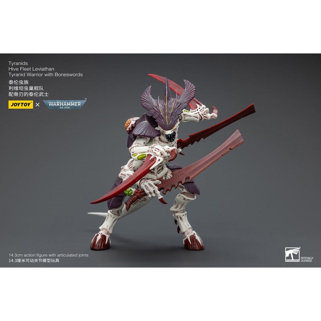 Joy Toy Warhammer 40,000 Tyranids Hive Fleet Leviathan Tyranid Warrior with Boneswords 1:18 Scale Action Figure