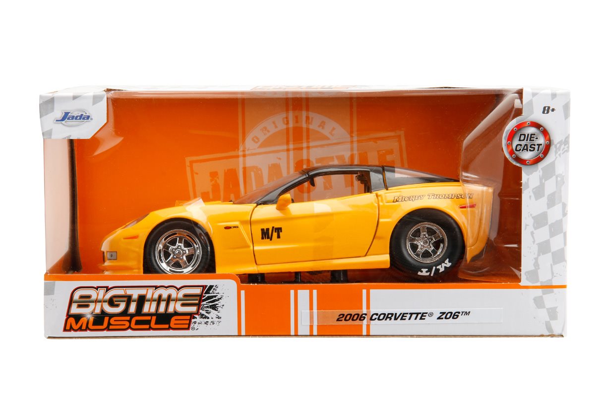 Bigtime Muscle 2006 Chevrolet Corvette Z06 1:24 Scale Die-Cast Metal Vehicle