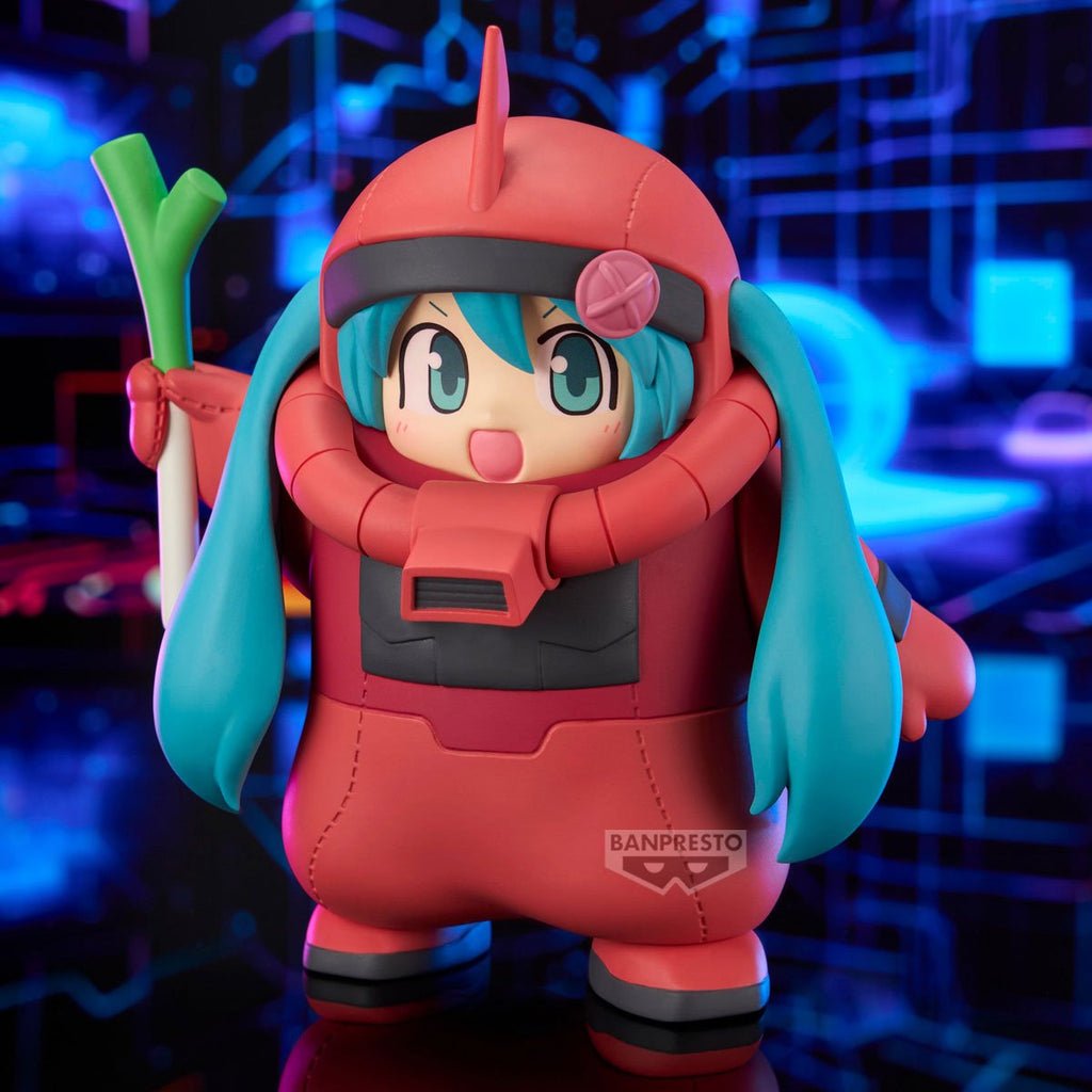 Gundam 45th Anniversary x Hatsune Miku Char's Zaku Costume Hatsune Miku Version Statue