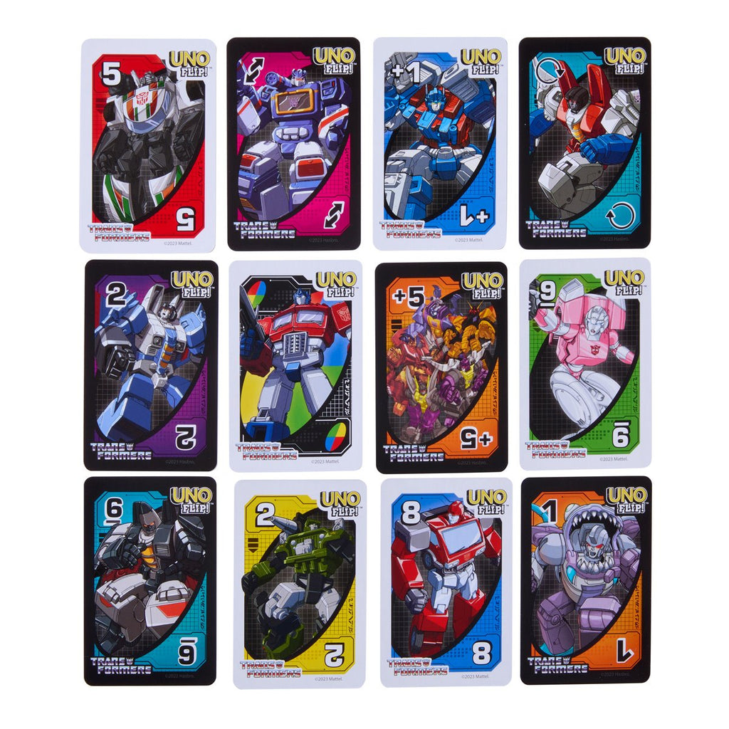 Transformers UNO Flip Card Game
