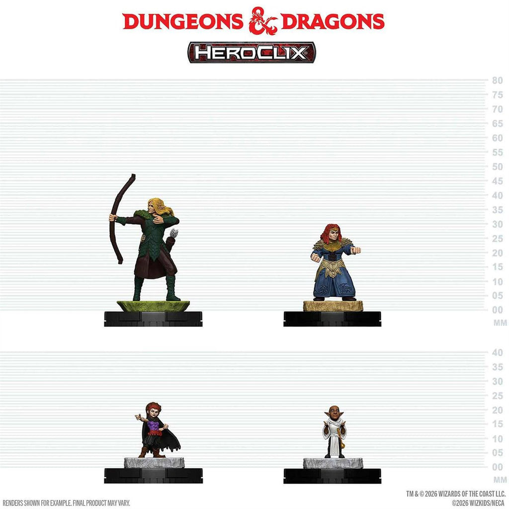 Dungeons & Dragons HeroClix 400: Adventuring Party 1 Mini-Figure 4-Pack