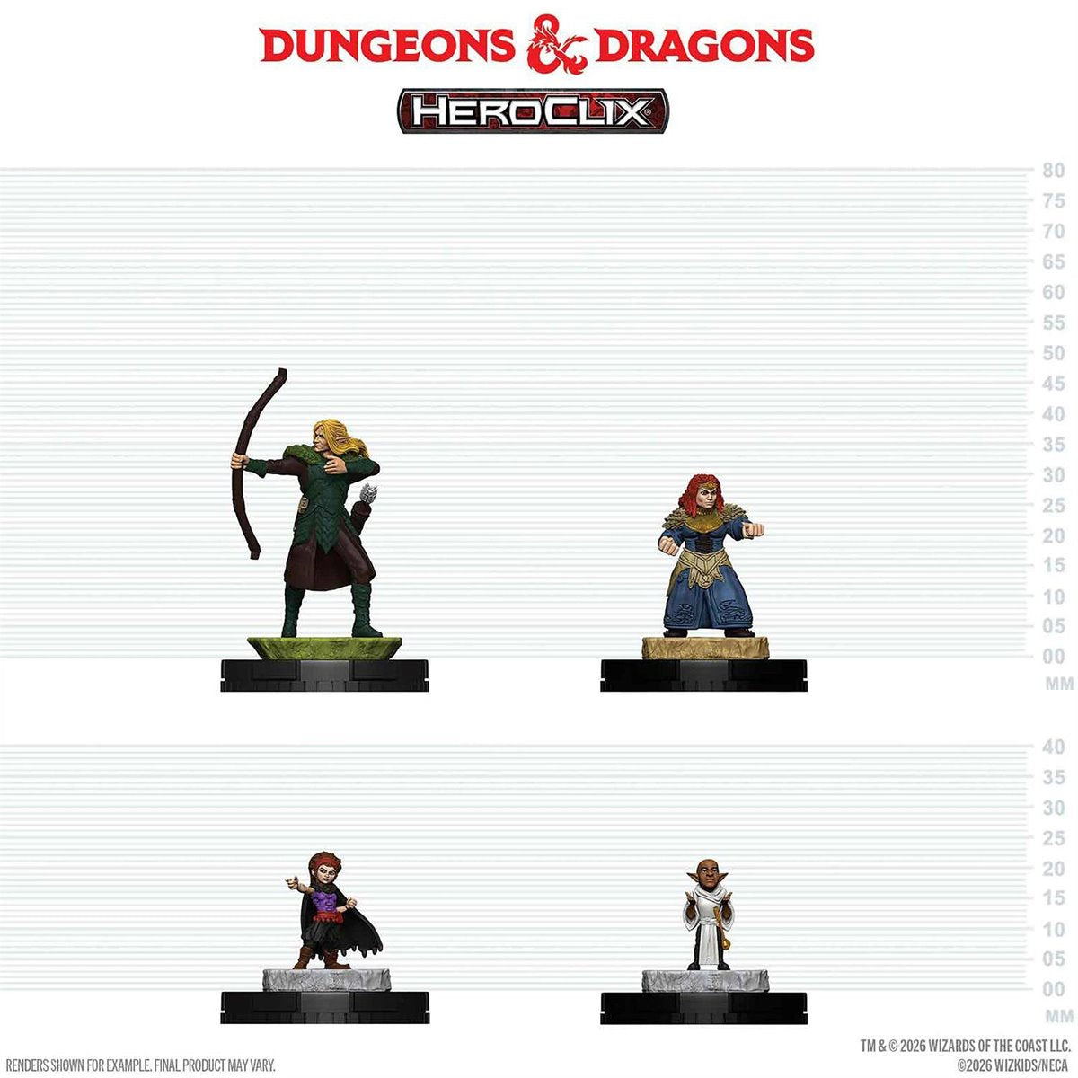 Dungeons & Dragons HeroClix 400: Adventuring Party 1 Mini-Figure 4-Pack