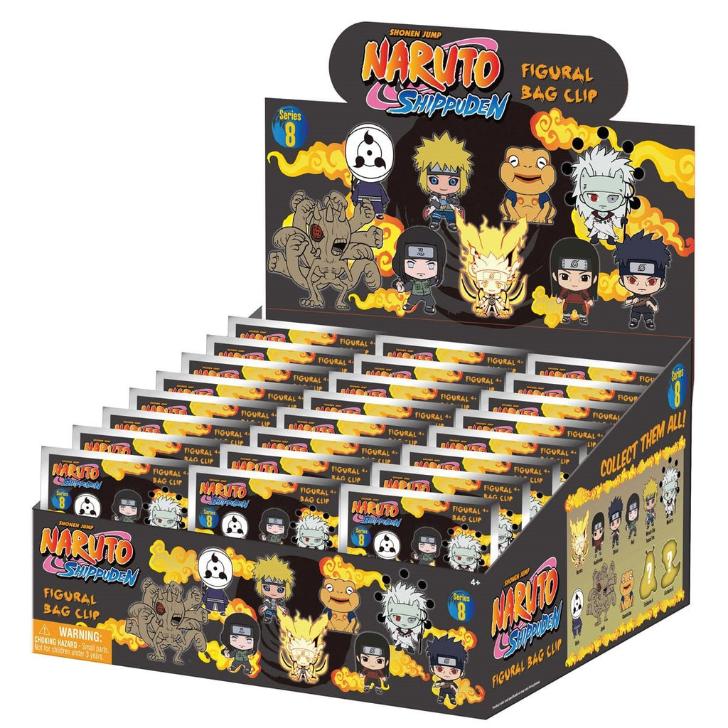 Naruto: Shippuden Series 8 3D Foam Bag Clip Display Case of 24