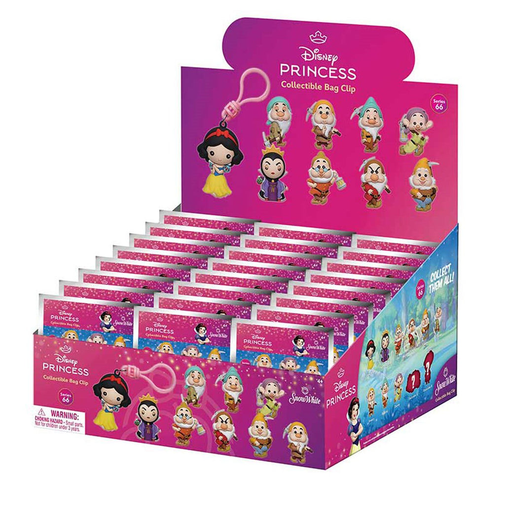 Snow White Classic Series 66 3D Foam Bag Clip Display Case of 24