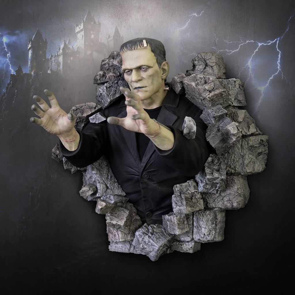 Frankenstein 1:1 Scale Life-Size Wall Sculpture Mount