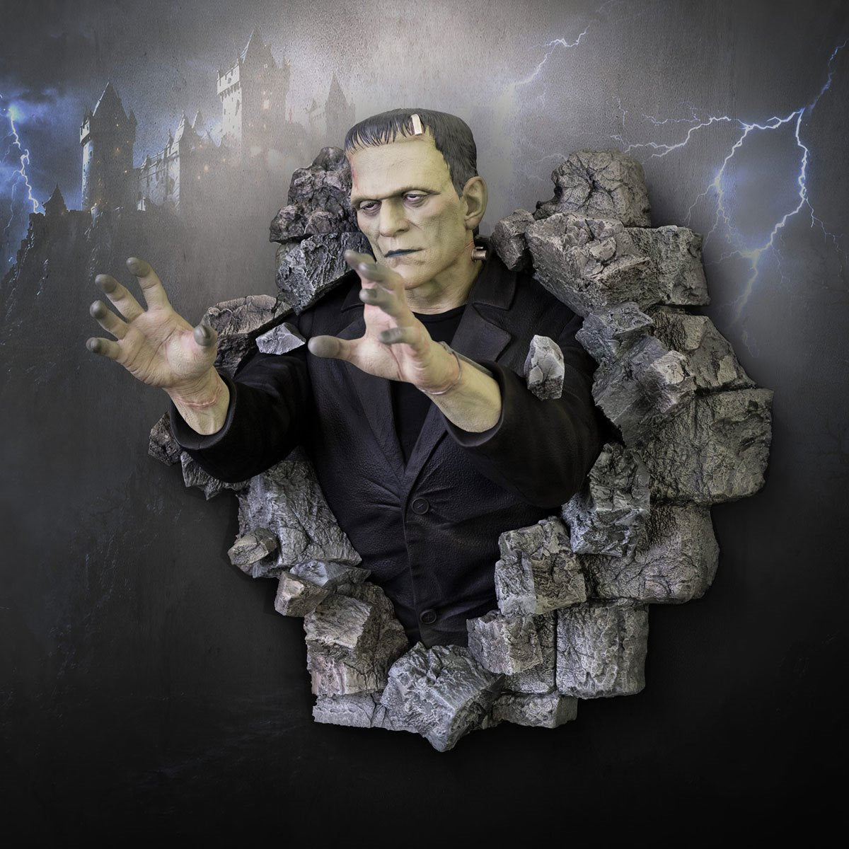 Frankenstein 1:1 Scale Life-Size Wall Sculpture Mount