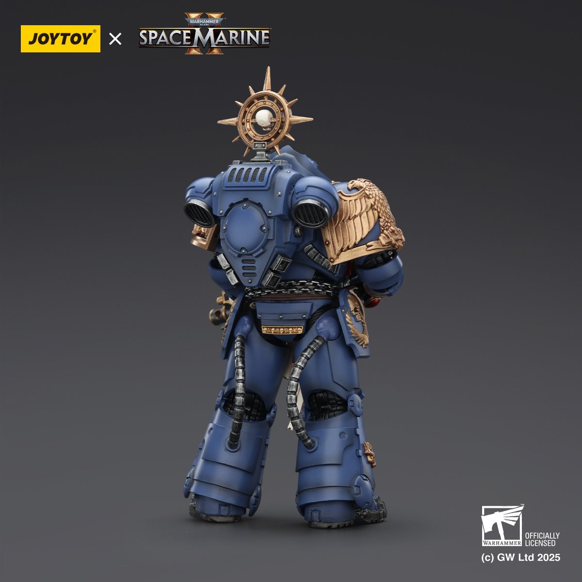 Joy Toy Warhammer Space Marine Ultramarine Heavy Relic Primus Armour and Heavy Relic Bolt Rifle 1:18 Scale Action Figure