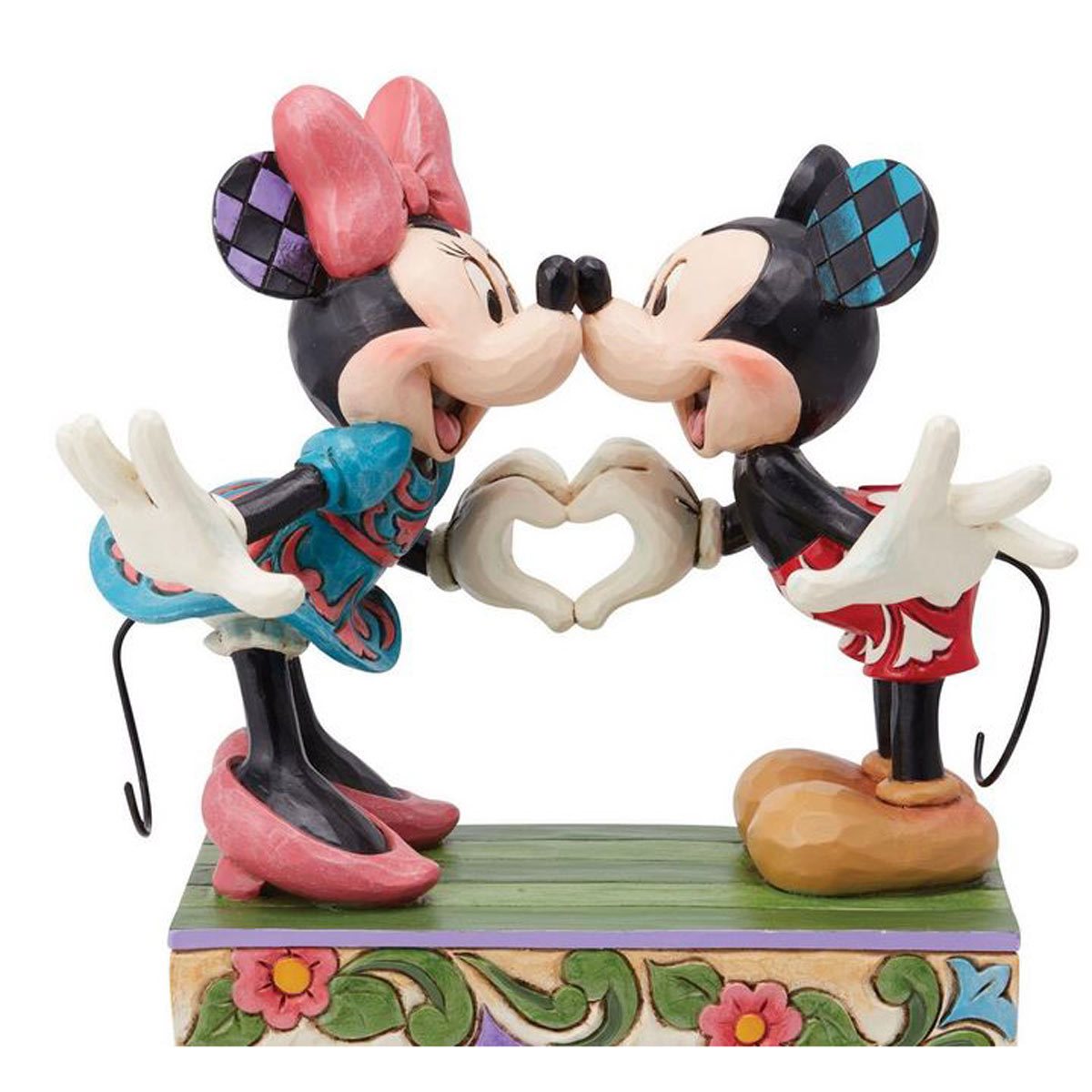 Disney Traditions Mickey & Minnie with Heart Hands by Jim Shore Statue