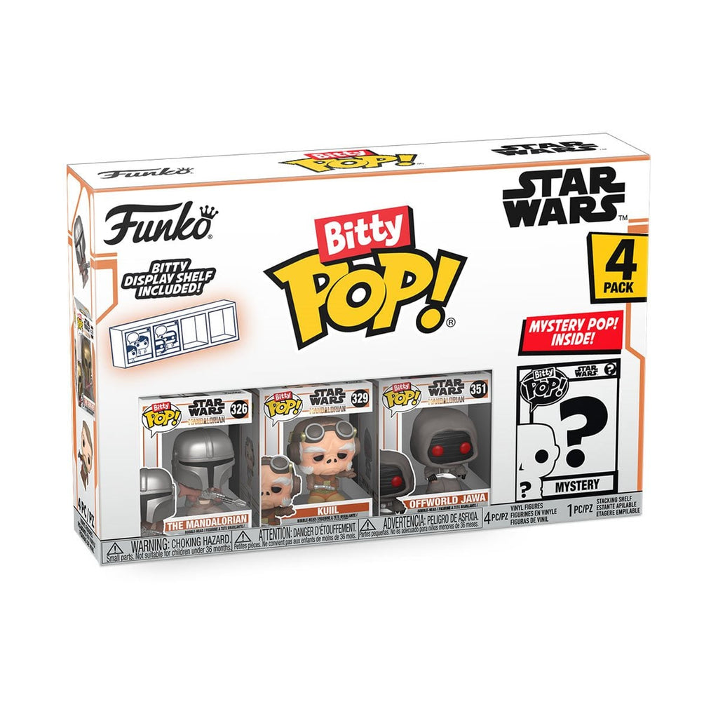 Star Wars: The Mandalorian with Pistol Funko Bitty Pop! Mini-Figure 4-Pack