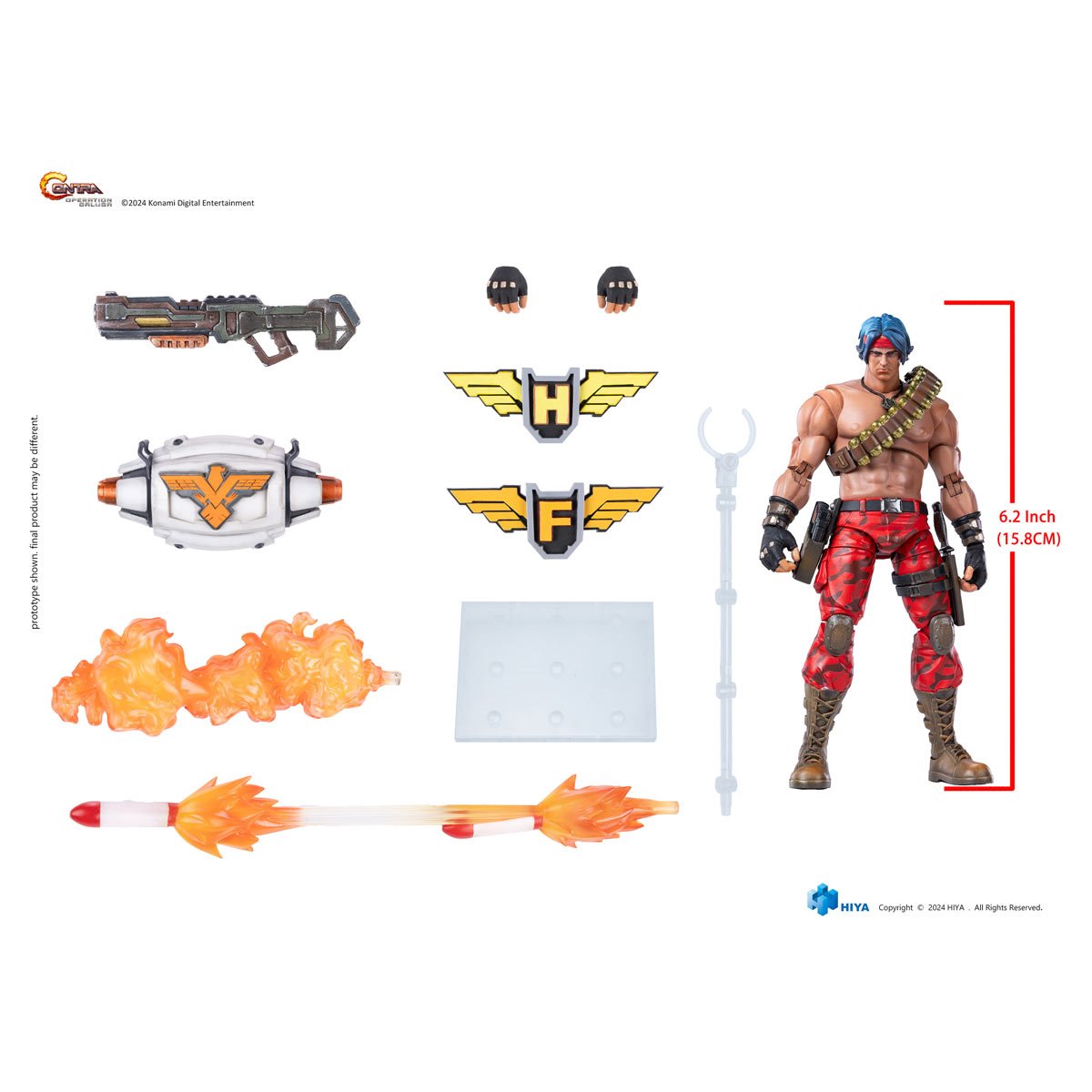 Contra: Operation Galuga Lance Bean Exquisite Basic 1:12 Action Figure