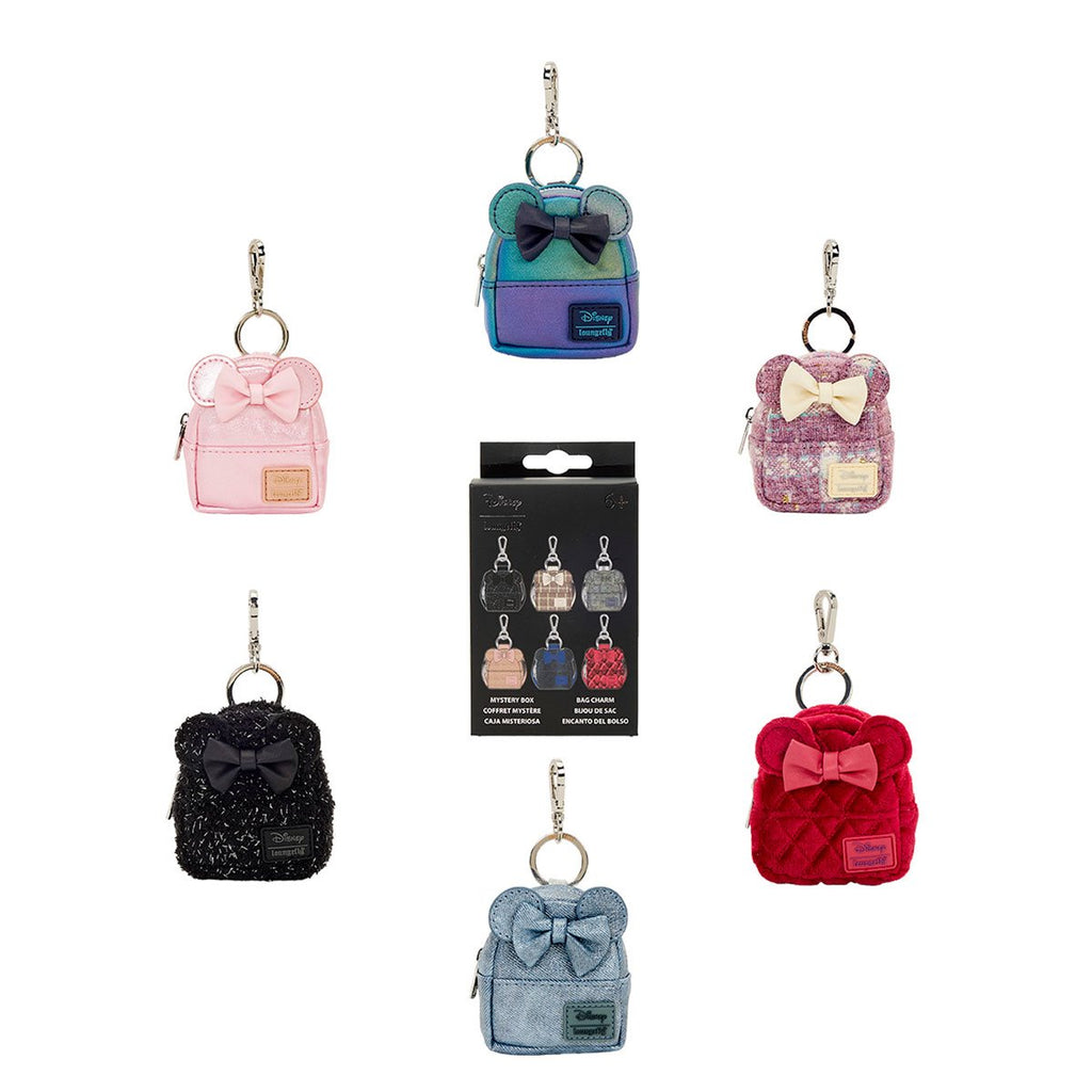 Minnie Mouse Glitter Mystery Mini-Backpack Keychain Charm Random 1-Pack