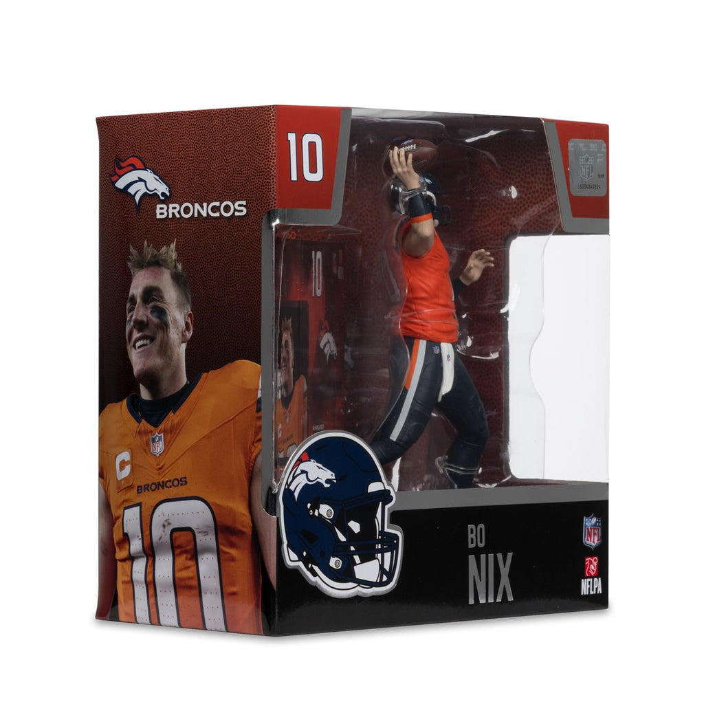 NFL SportsPicks 2025 Denver Broncos Bo Nix 7-Inch Scale Posed Figure