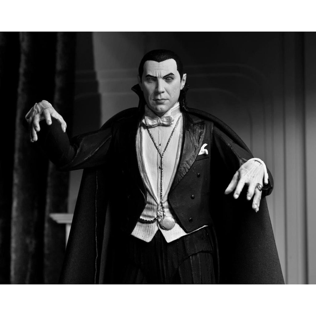 Universal Monsters Ultimate Dracula Carfax Abbey Black and White Version 7-Inch Scale Action Figure