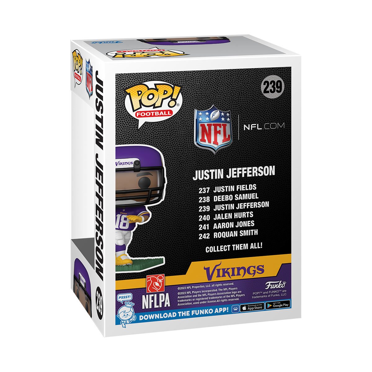 NFL Vikings Justin Jefferson Funko Pop! Vinyl Figure #239