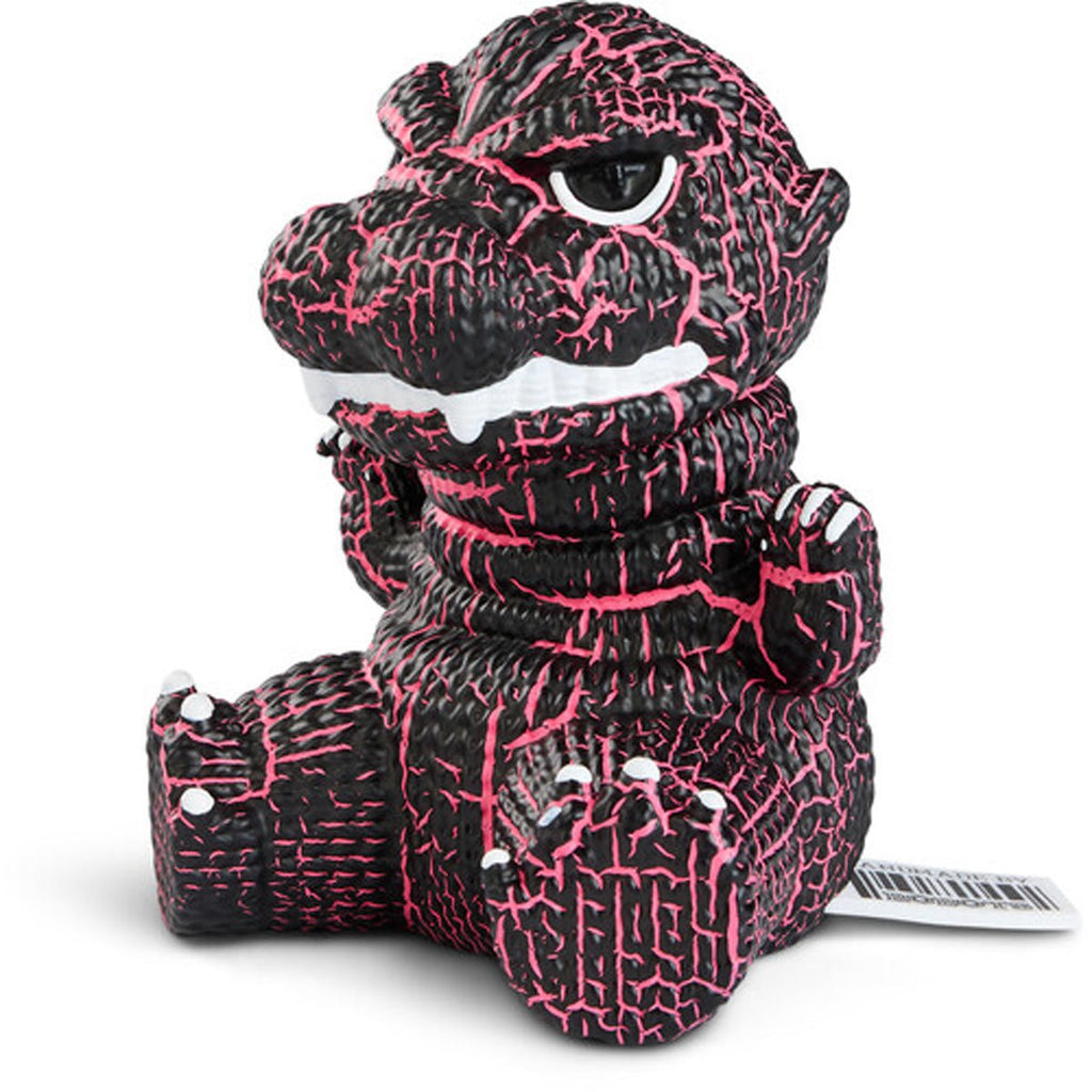 Godzilla #379 Pink and Black Crackle Handmade By Robots Vinyl Figure