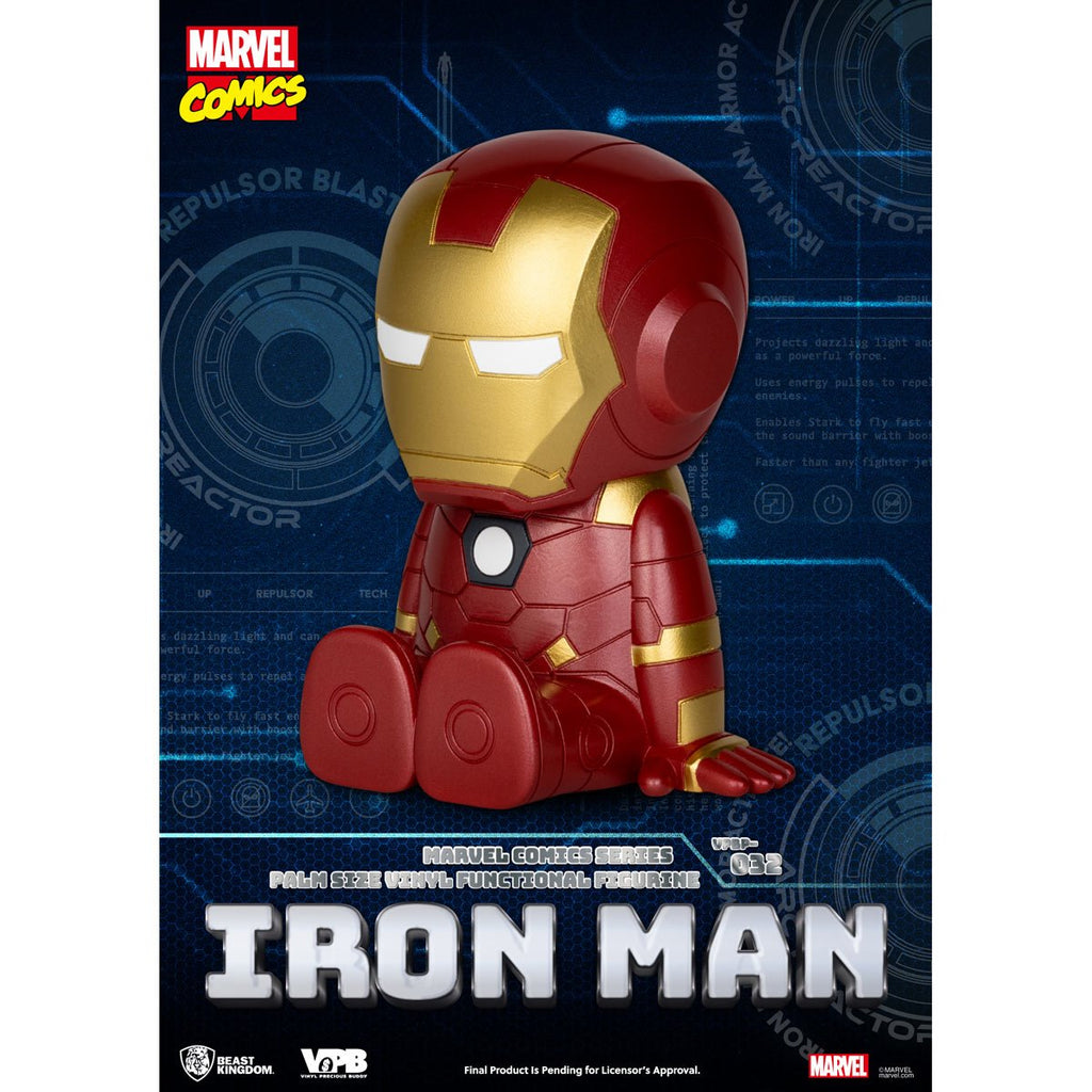 Marvel Comics Iron Man VPBP-032 Palm Size Vinyl Functional Piggy Bank