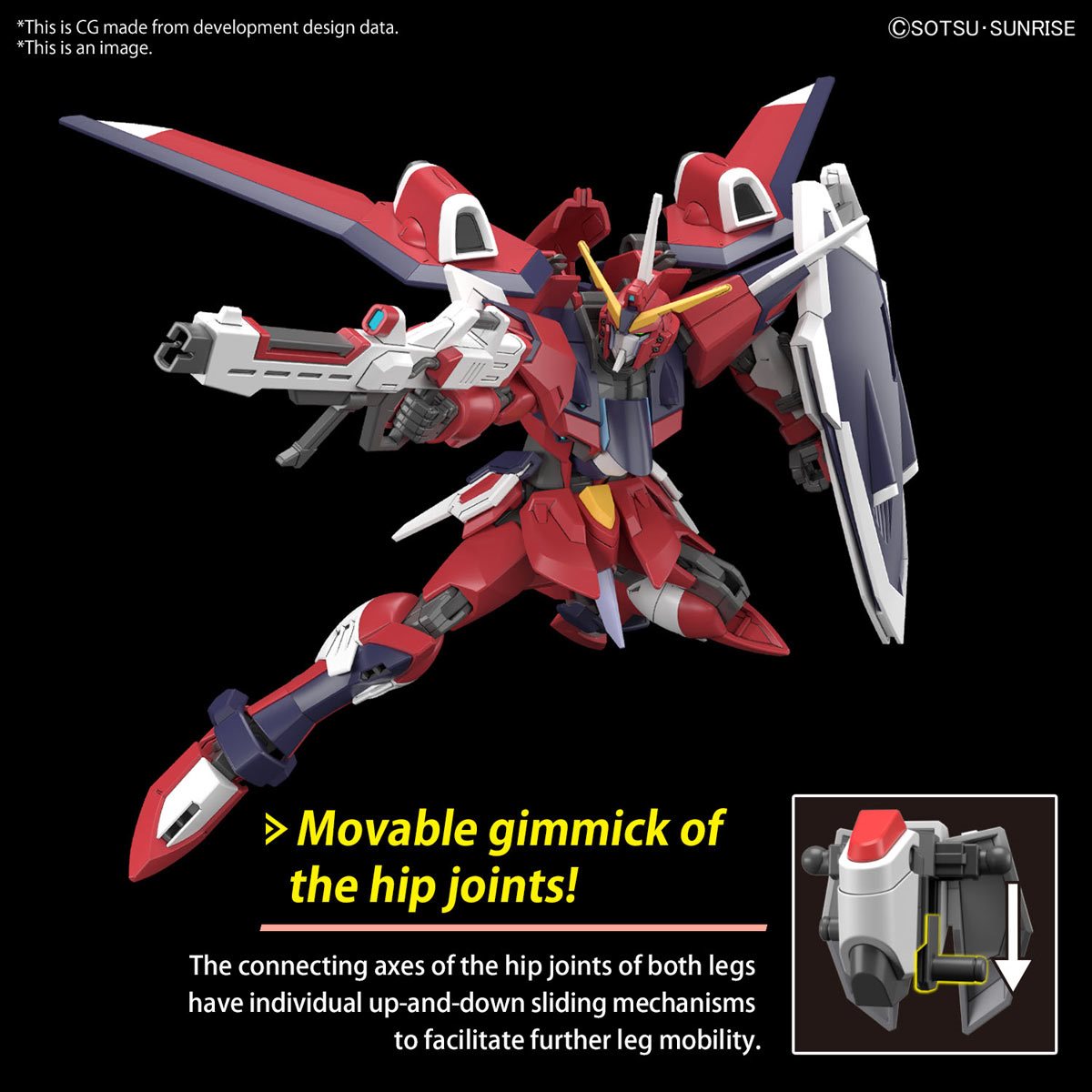 Mobile Suit Gundam Seed Freedom Immortal Justice Gundam High Grade 1:144 Scale Model Kit