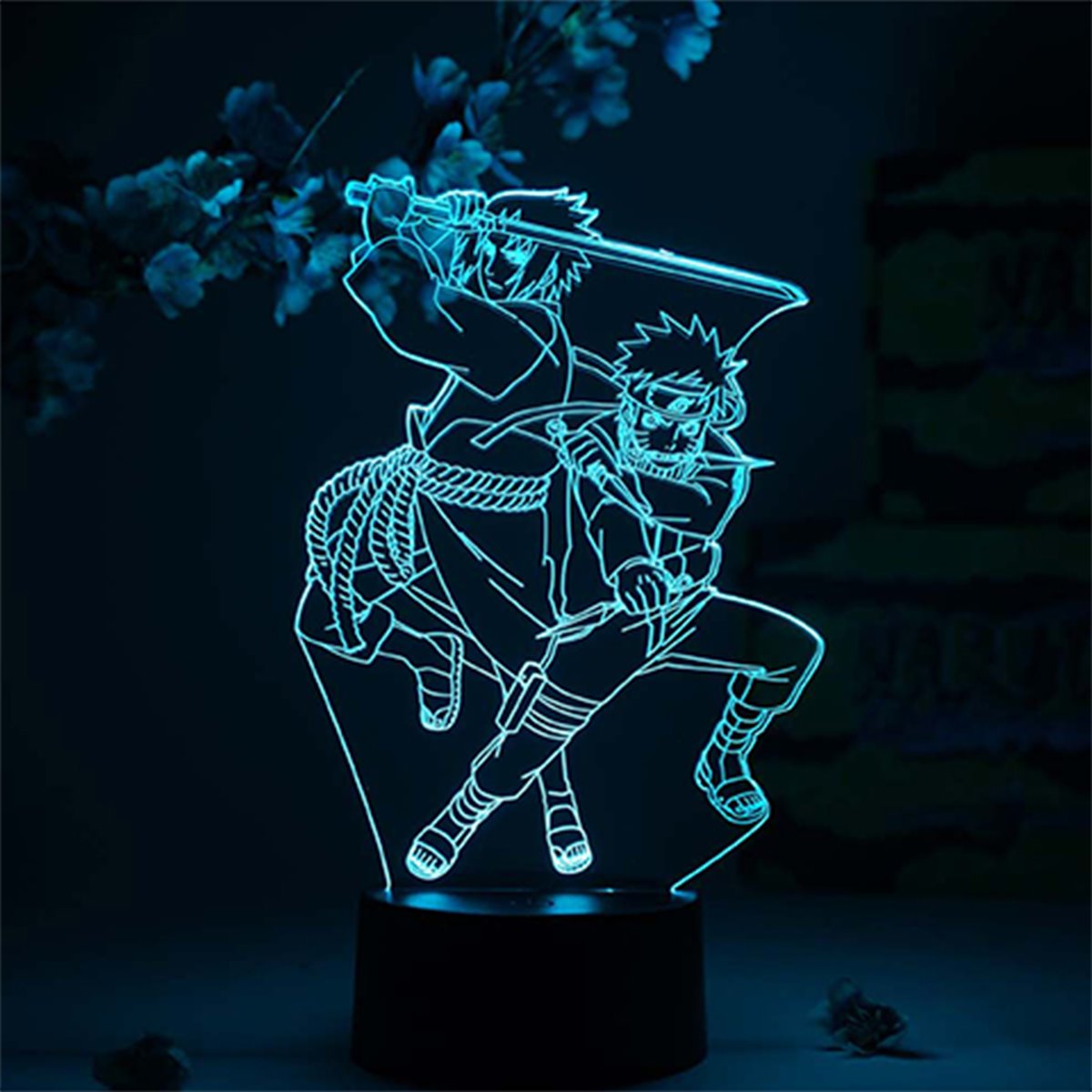 Naruto: Shippuden Naruto and Sasuke Otaku Lamp
