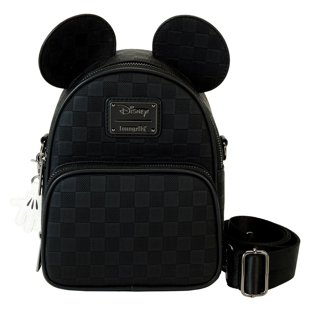 Disney Mickey Ear Checkerboard Convertible Crossbody