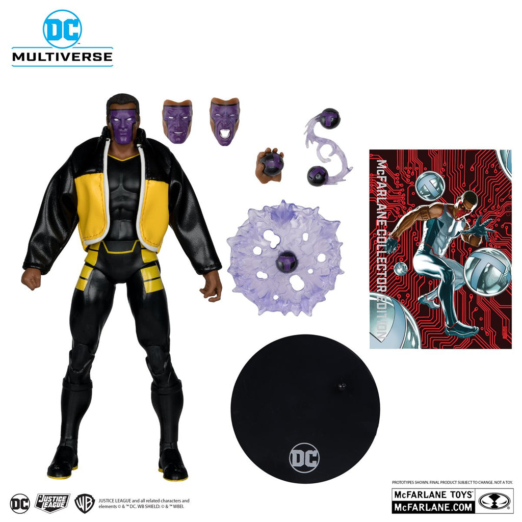 DC McFarlane Collector Edition Wave 11 Mr. Terrific JSOA  #38 Red Platinum Edition 7-Inch Scale Action Figure