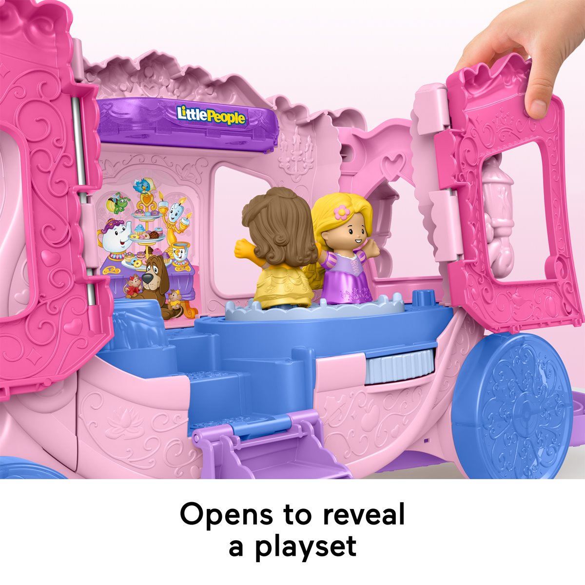 Disney Princess Little People Pull-Along Musical Carriage Playset