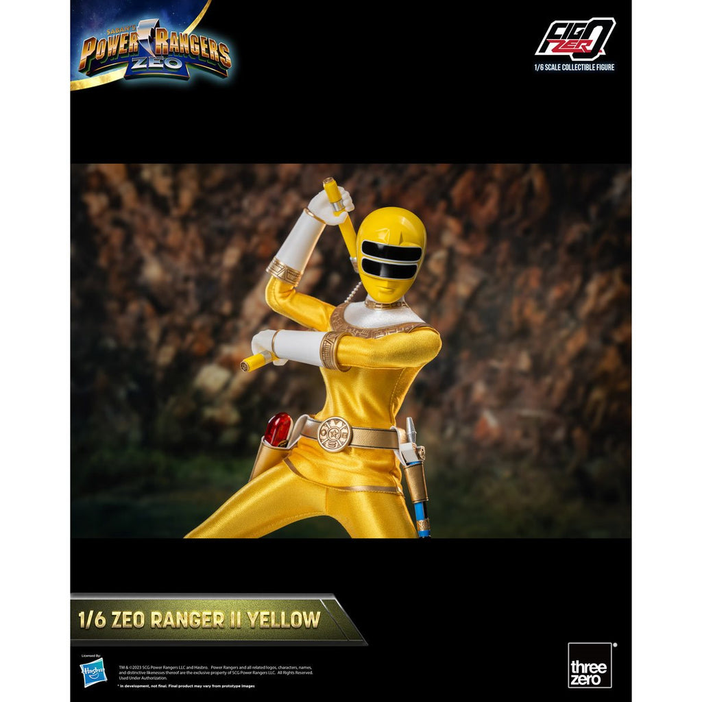 Power Rangers Zeo Yellow Zeo Ranger II FigZero 1:6 Scale Action Figure