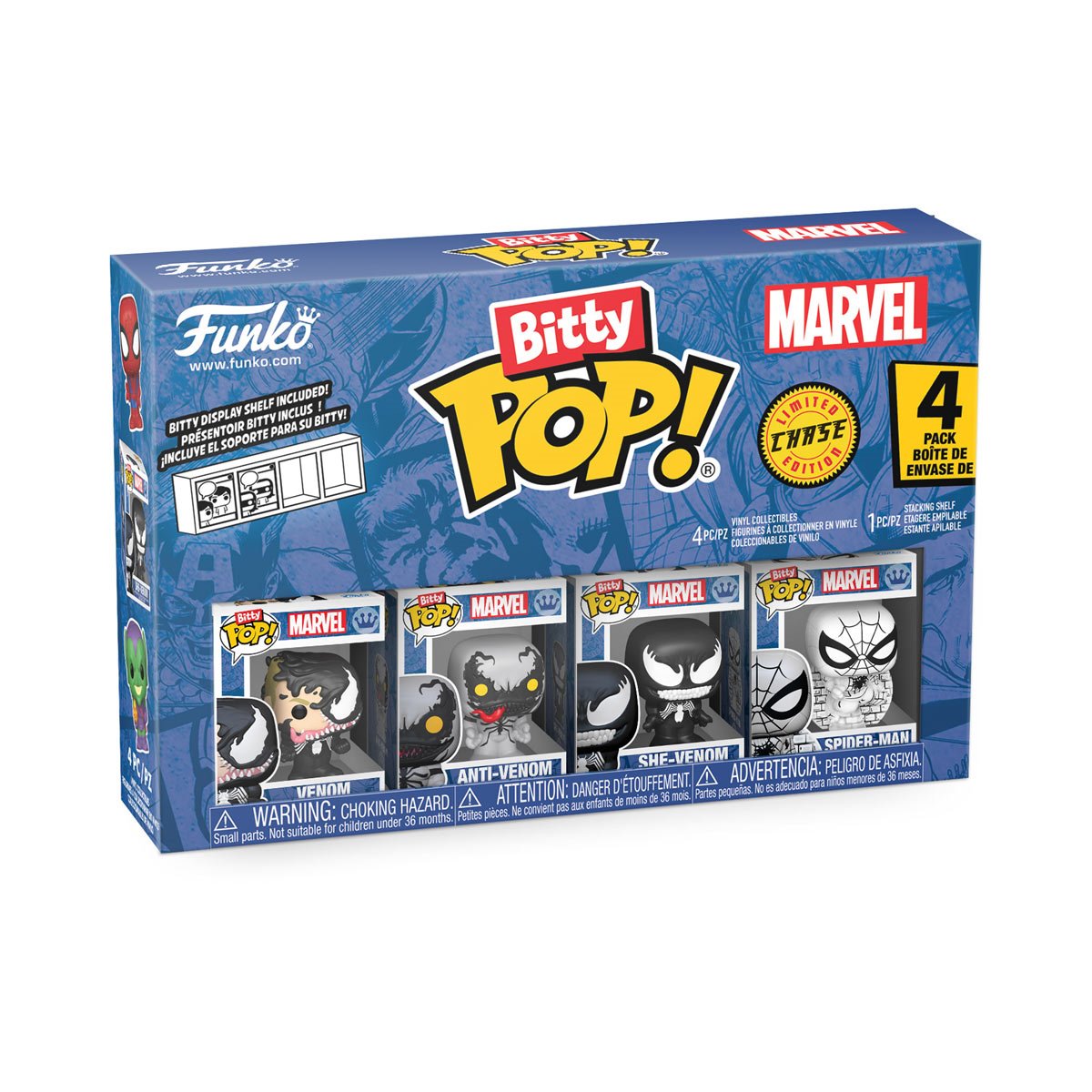 Spider-Man Venom Funko Bitty Pop! Mini-Figure 4-Pack