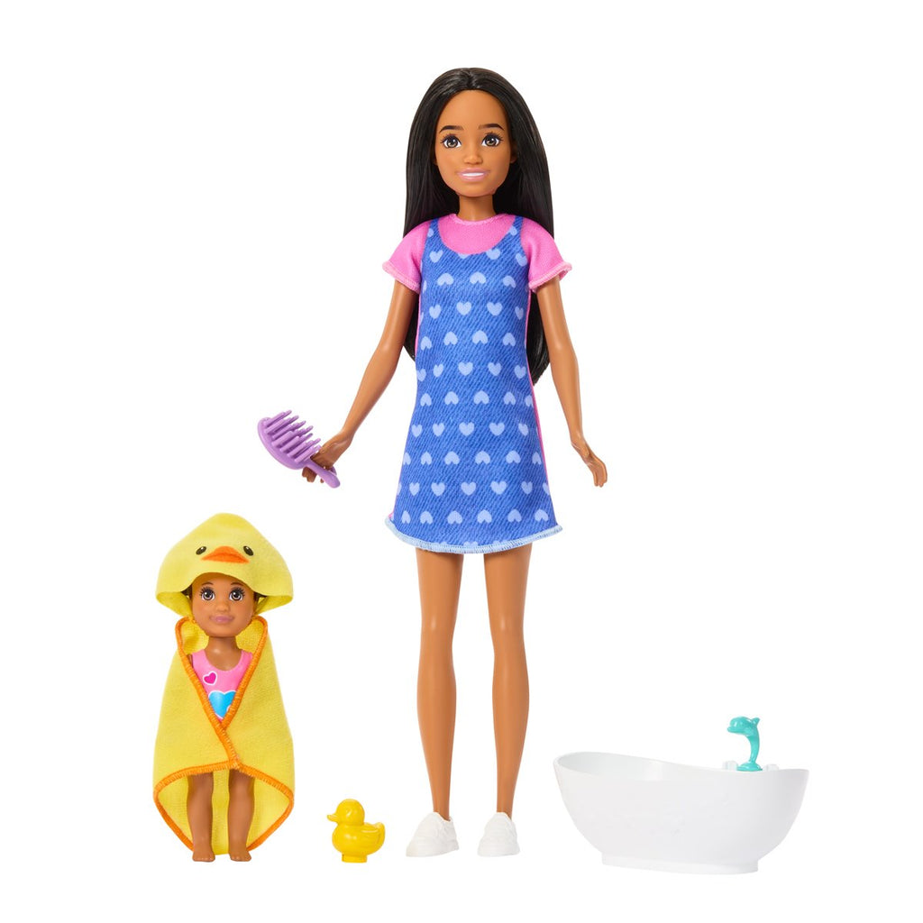 Barbie Family & Friends Bath Playset and Doll