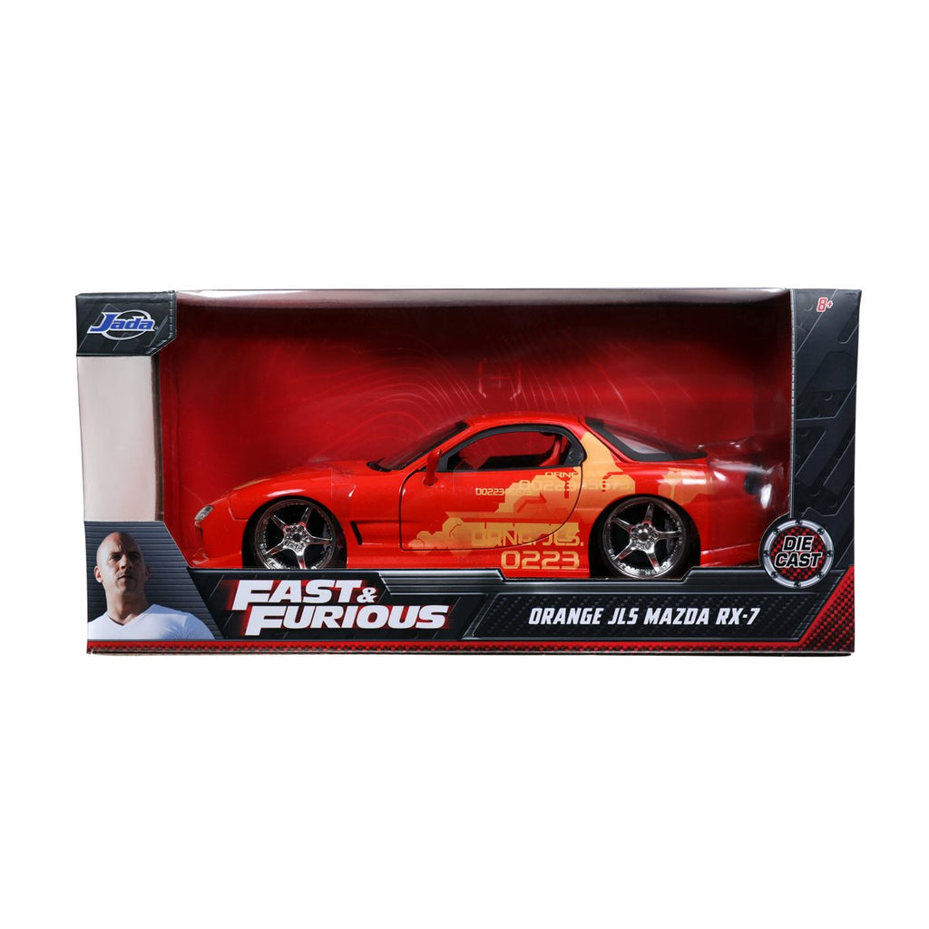 Fast and Furious Orange Julius's Mazda RX-7 1:24 Scale Die-Cast Metal Vehicle