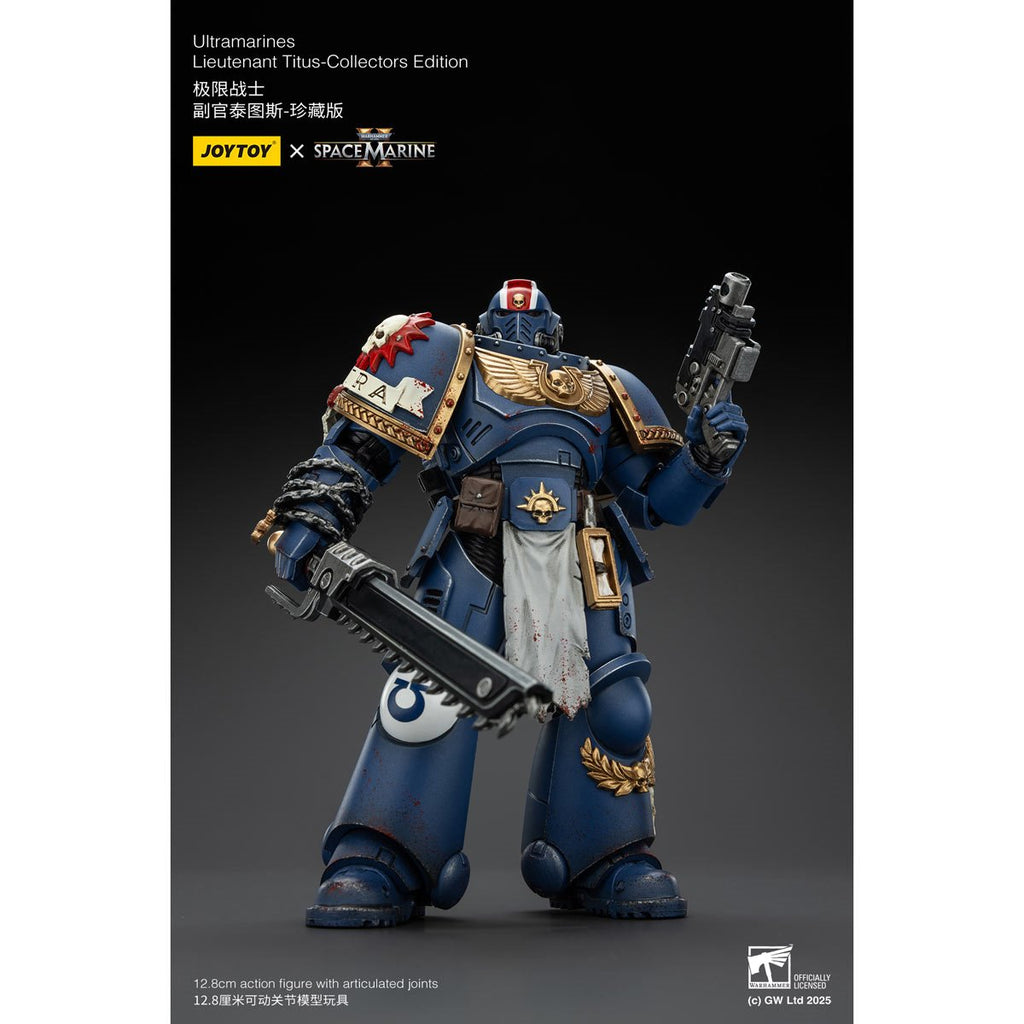 Joy Toy Warhammer Space Marine II Ultramarines Lieutenant Titus Collectors Edition 1:18 Scale Action Figure