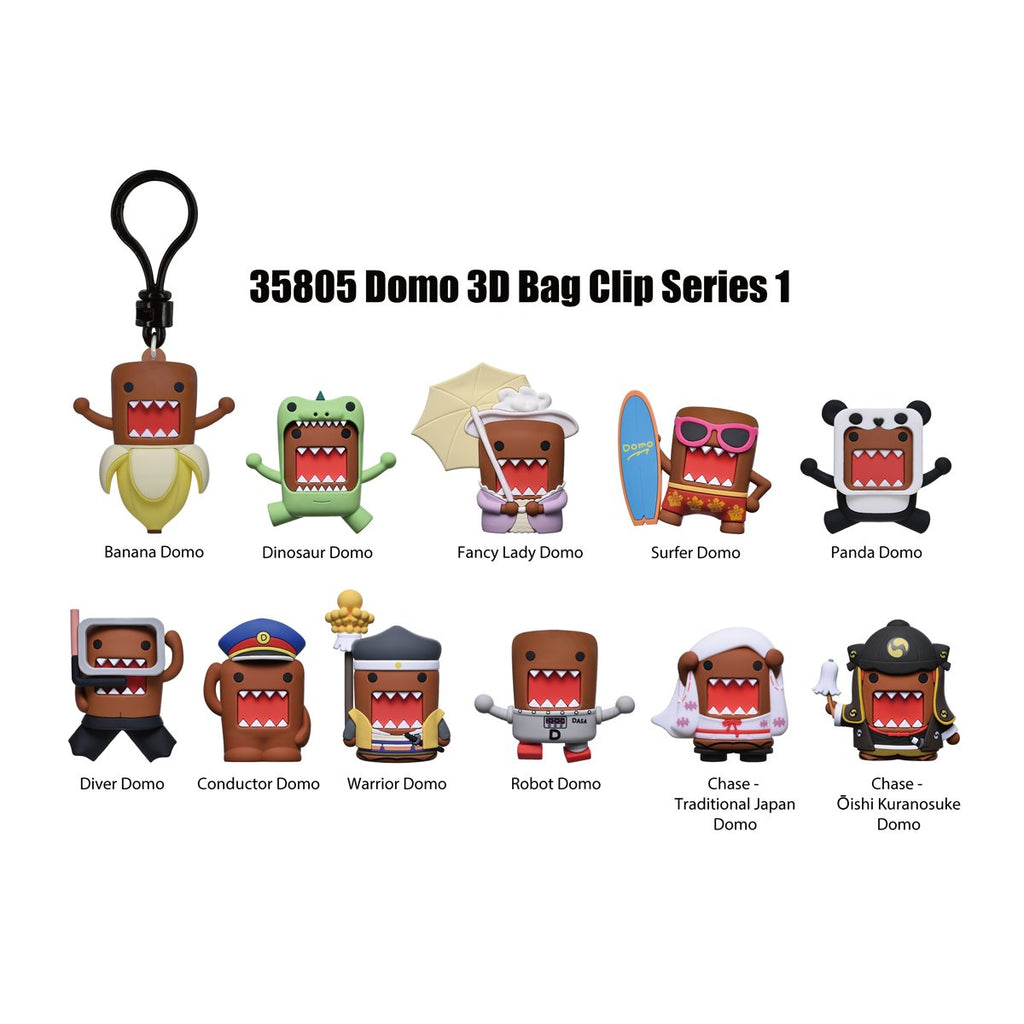 Domo-Kun 3D Foam Bag Clip Display Case of 24