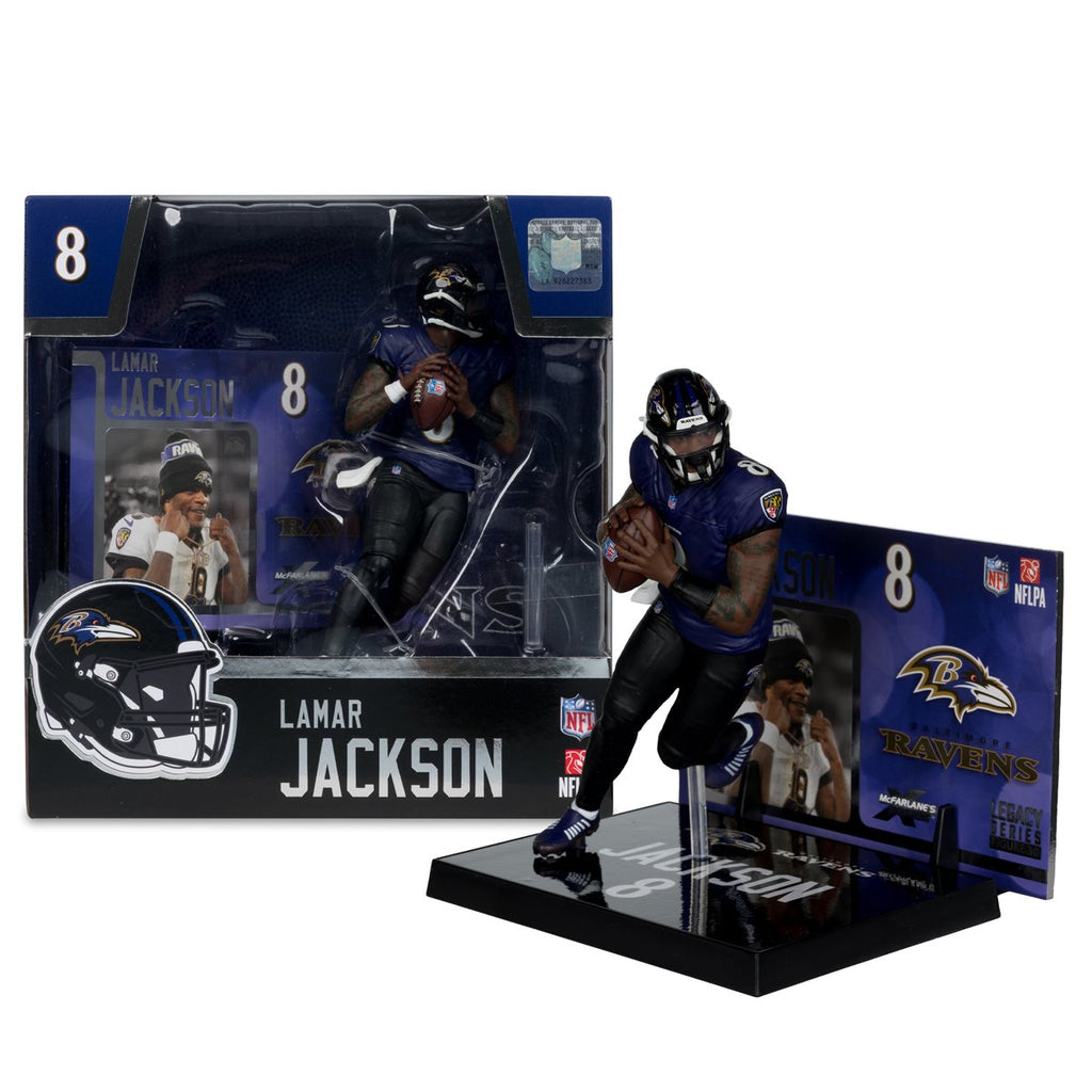 NFL SportsPicks 2025 Baltimore Ravens Lamar Jackson Alternate Jersey 7-Inch Scale Posed Figure
