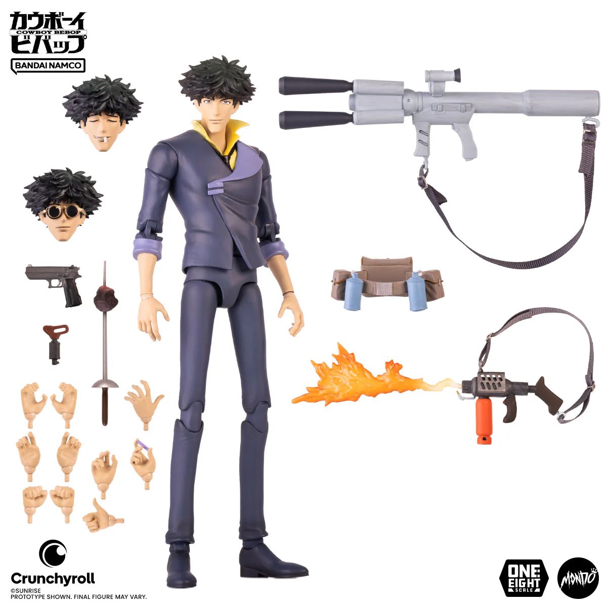 Cowboy Bebop Spike Spiegel 1:8 Scale Action Figure