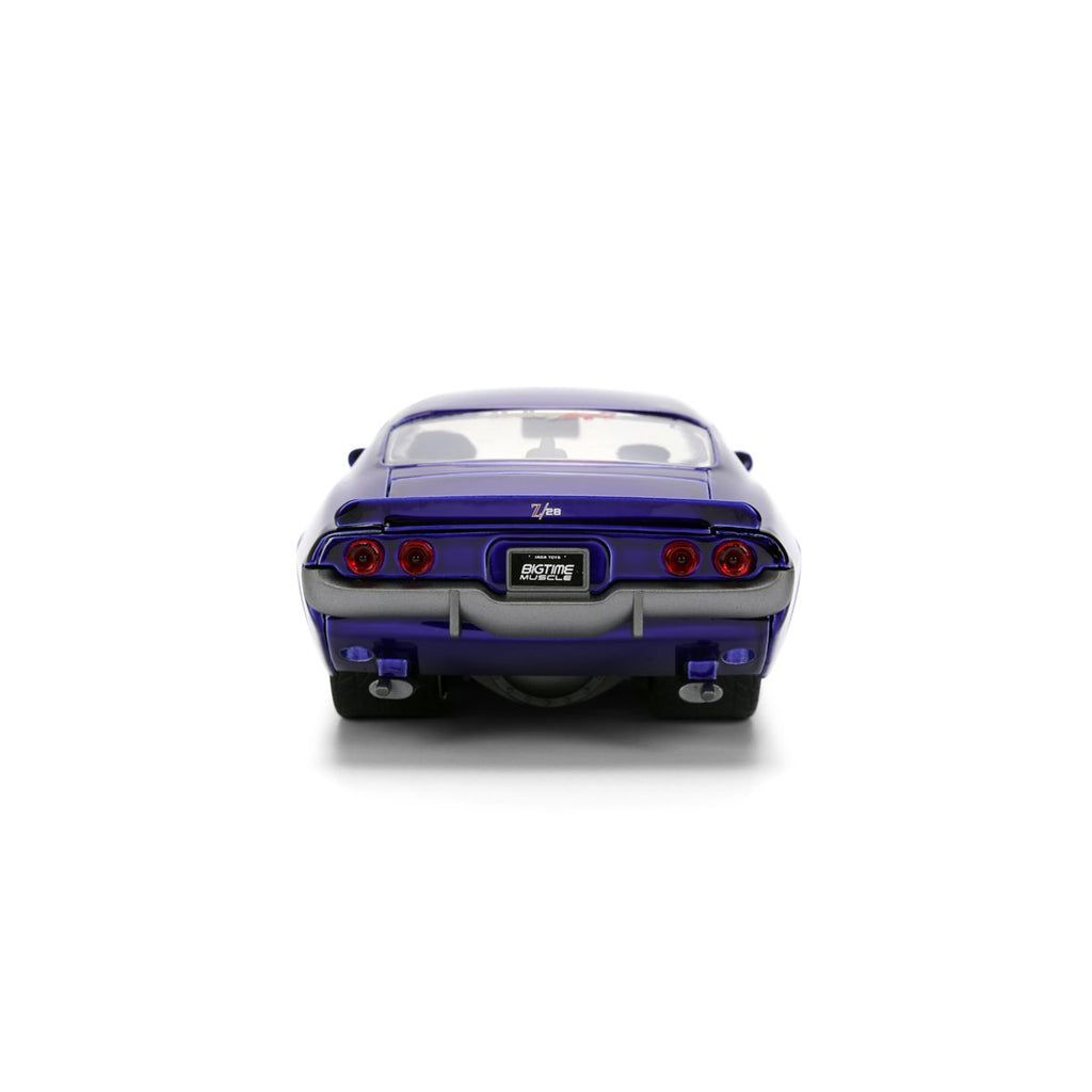 Bigtime Muscle 1971 Chevrolet Camaro Candy Purple 1:24 Scale Die-Cast Metal Vehicle