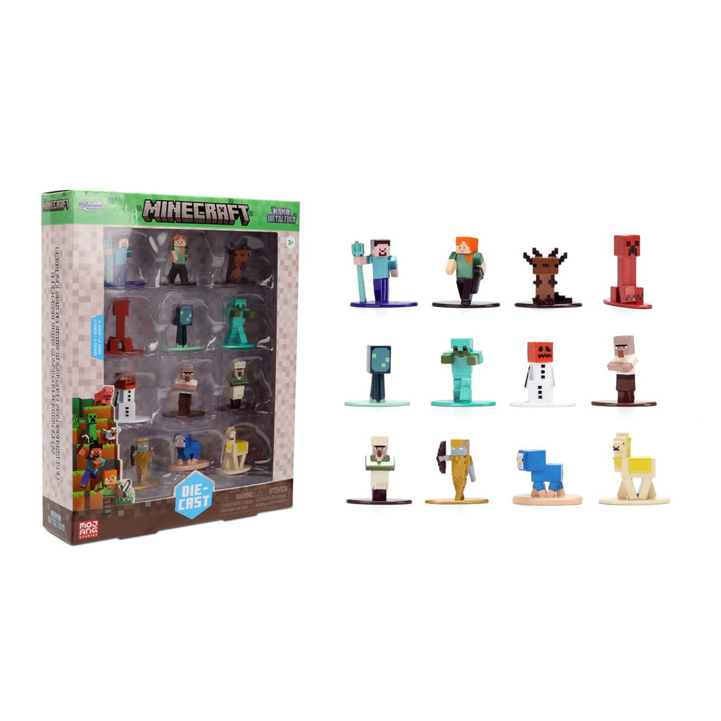 Minecraft Wave 17 Nano MetalFigs Die-Cast Metal Mini-Figure 12-Pack