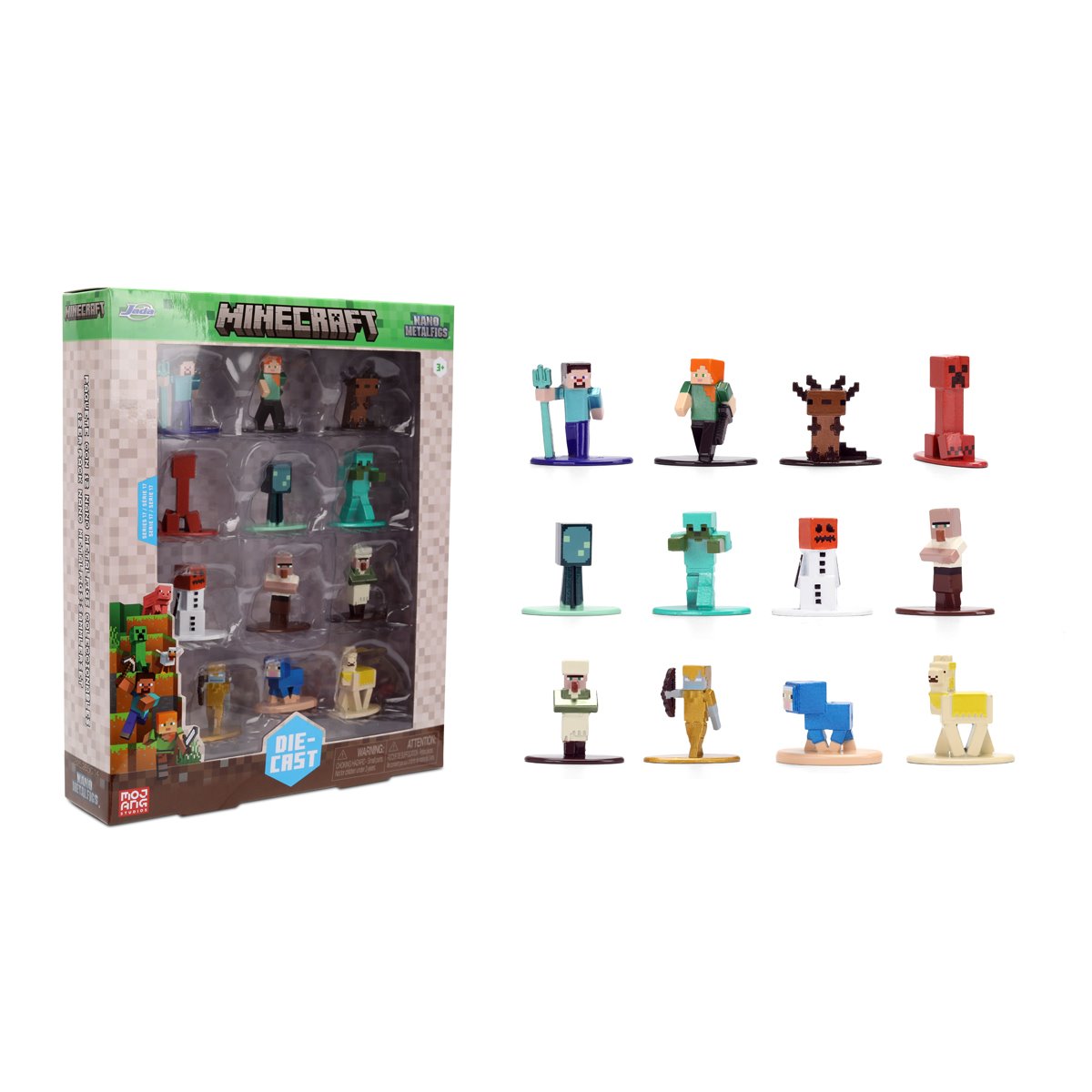 Minecraft Wave 17 Nano MetalFigs Die-Cast Metal Mini-Figure 12-Pack