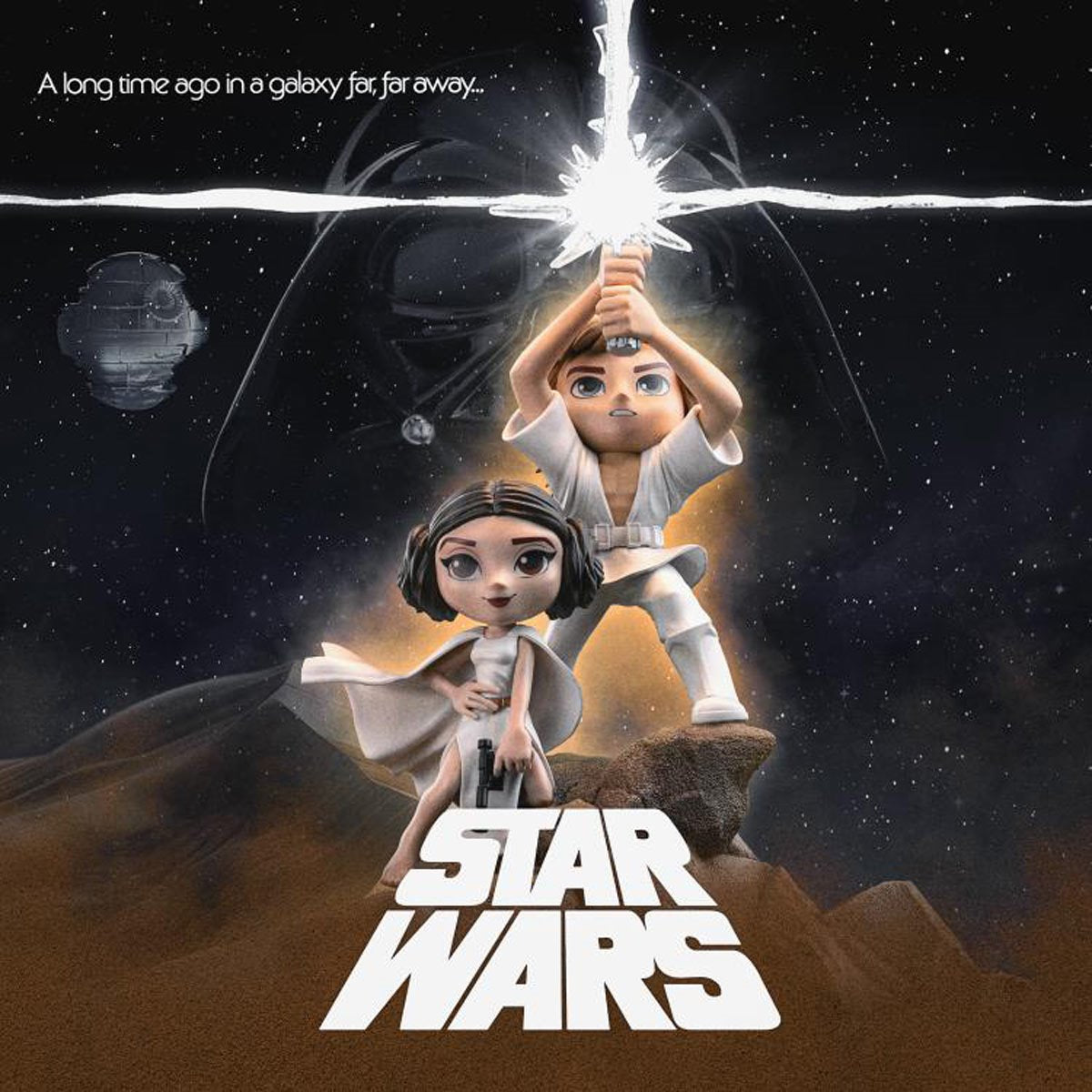 Star Wars: A New Hope Luke and Leia MiniCo Vinyl Figure