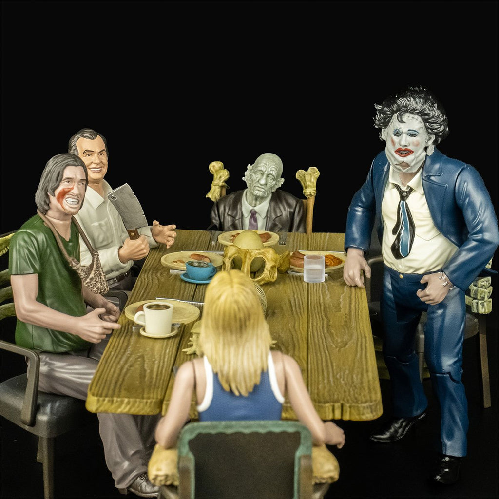The Texas Chainsaw Massacre 5-Inch Action Figure and Dinner Scene Playset