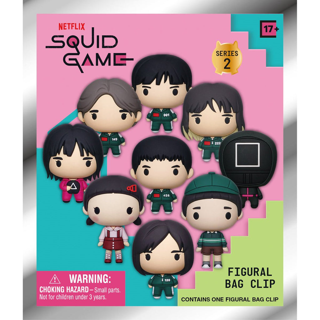Squid Game Series 2 3D Foam Bag Clip Random 6-Pack